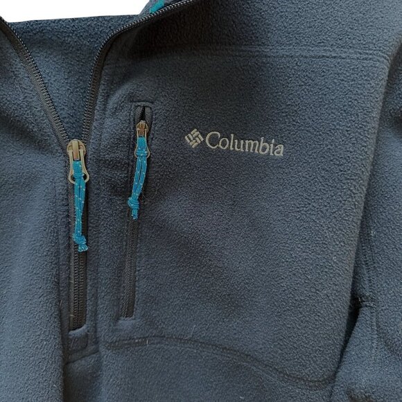 Columbia Jacket Fleece Pullover Blue Gorpcore Outdoor Casual Mens Size‎ M - Picture 3 of 6